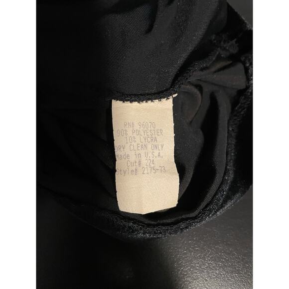 Vintage Womens Maxi Skirt Size Medium Black Velvet Pull On Witchy Whimsigoth 90s - Picture 4 of 8